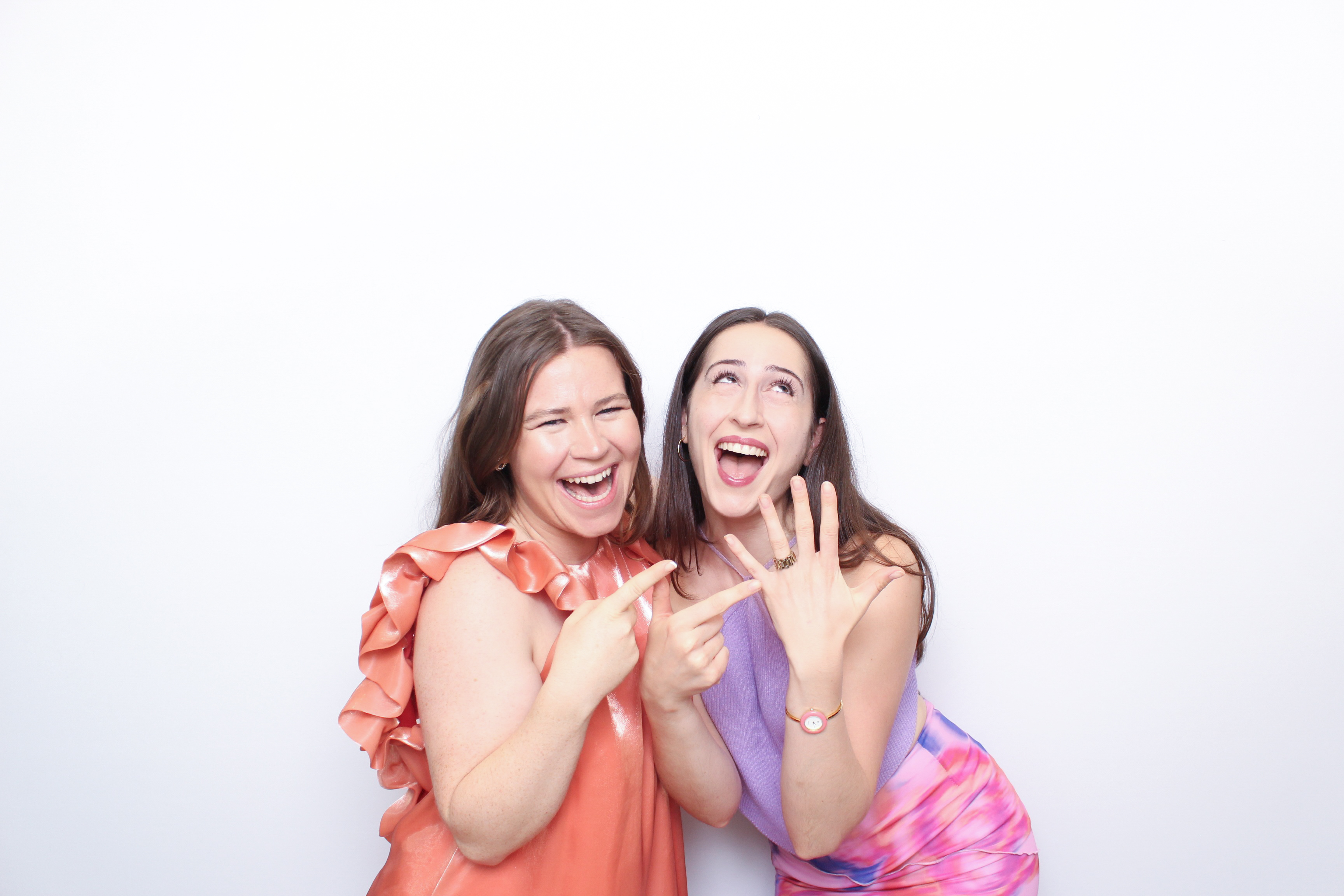 Wedding guests laughing at Snaptrend photo booth